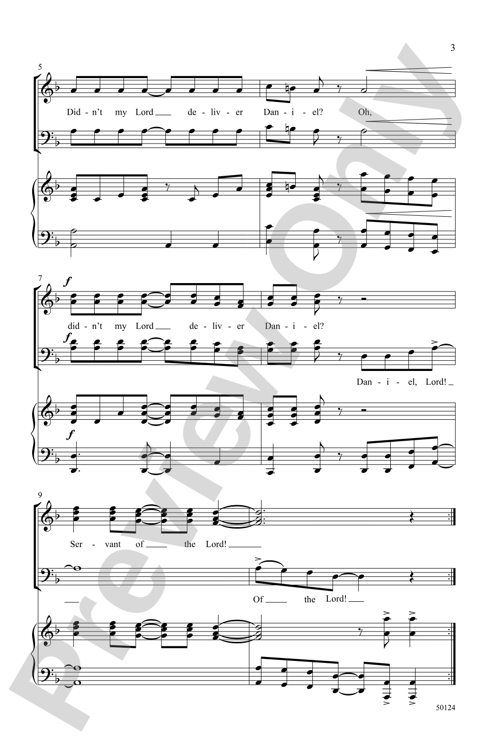 Didn't My Lord / Dies Irae: SATB Choral Octavo