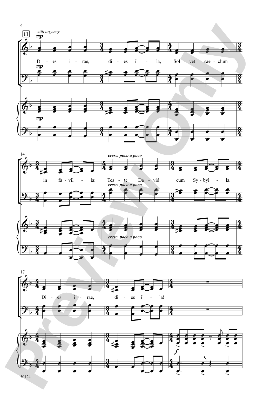 Didn't My Lord / Dies Irae: SATB Choral Octavo