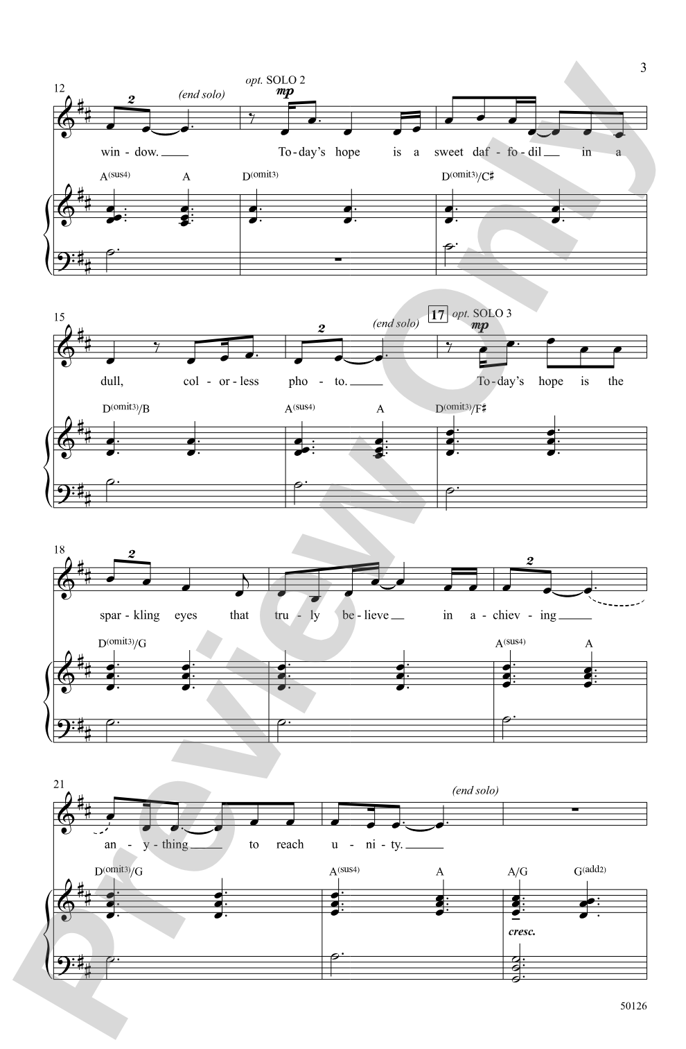 Today's Hope: 2-Part Choral Octavo