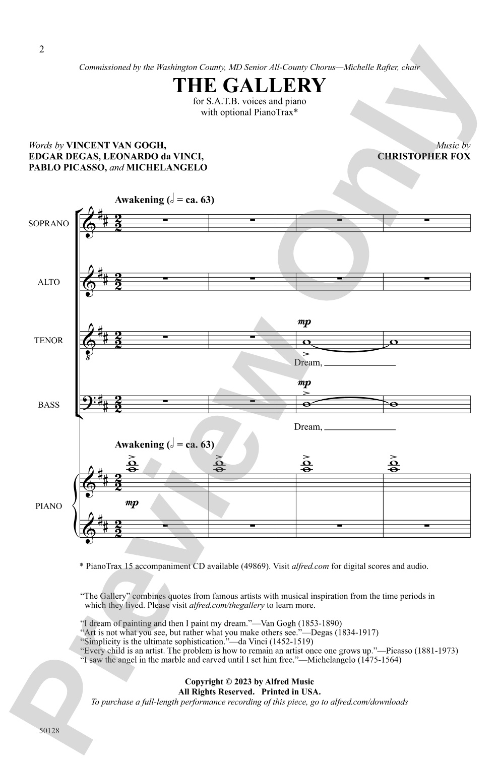 The Gallery: SATB Choral Octavo