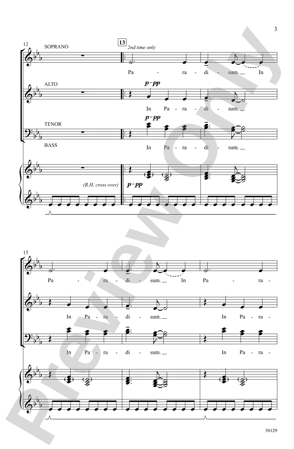 In Paradisum: SATB Choral Octavo