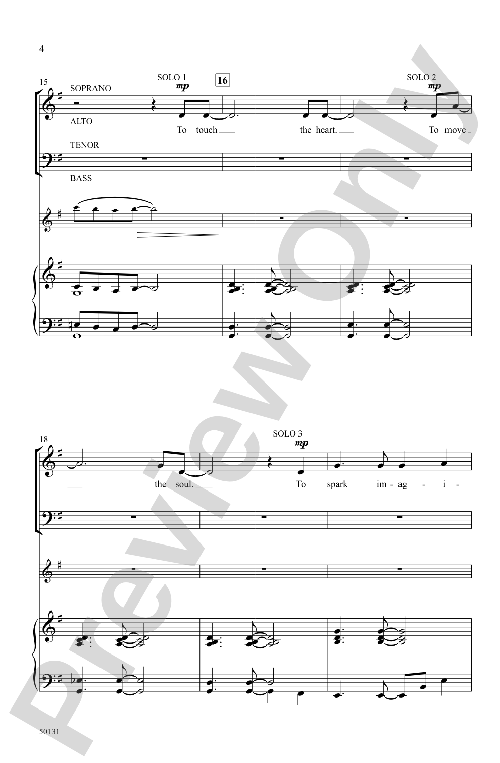The Power of a Song: SATB Choral Octavo