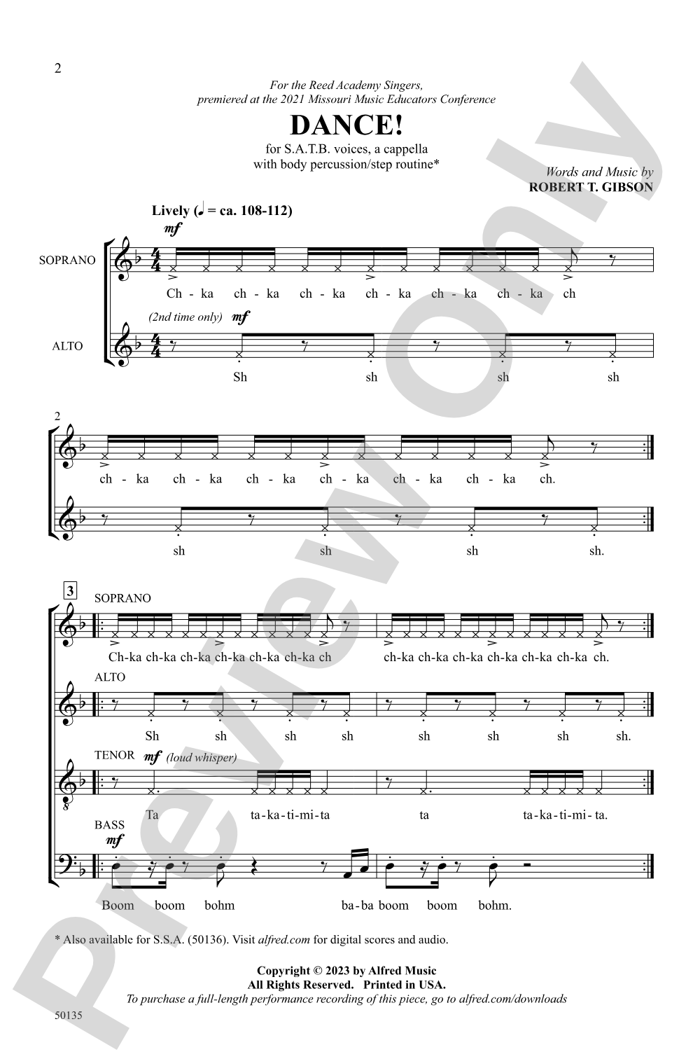 Dance!: SATB, <i>a cappella</i> Choral Octavo