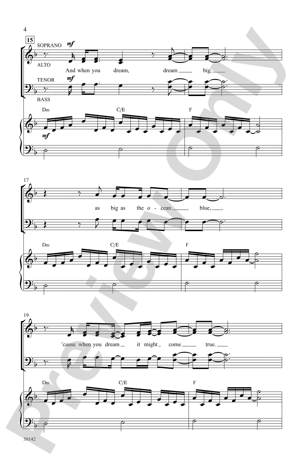 Dream Big: SATB Choral Octavo