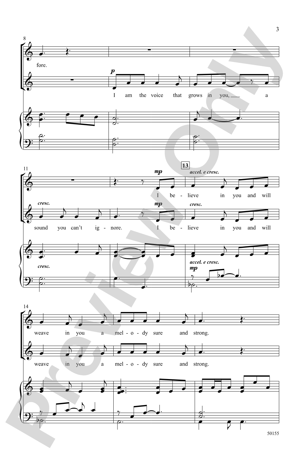 I Am Song: 2-Part Choral Octavo