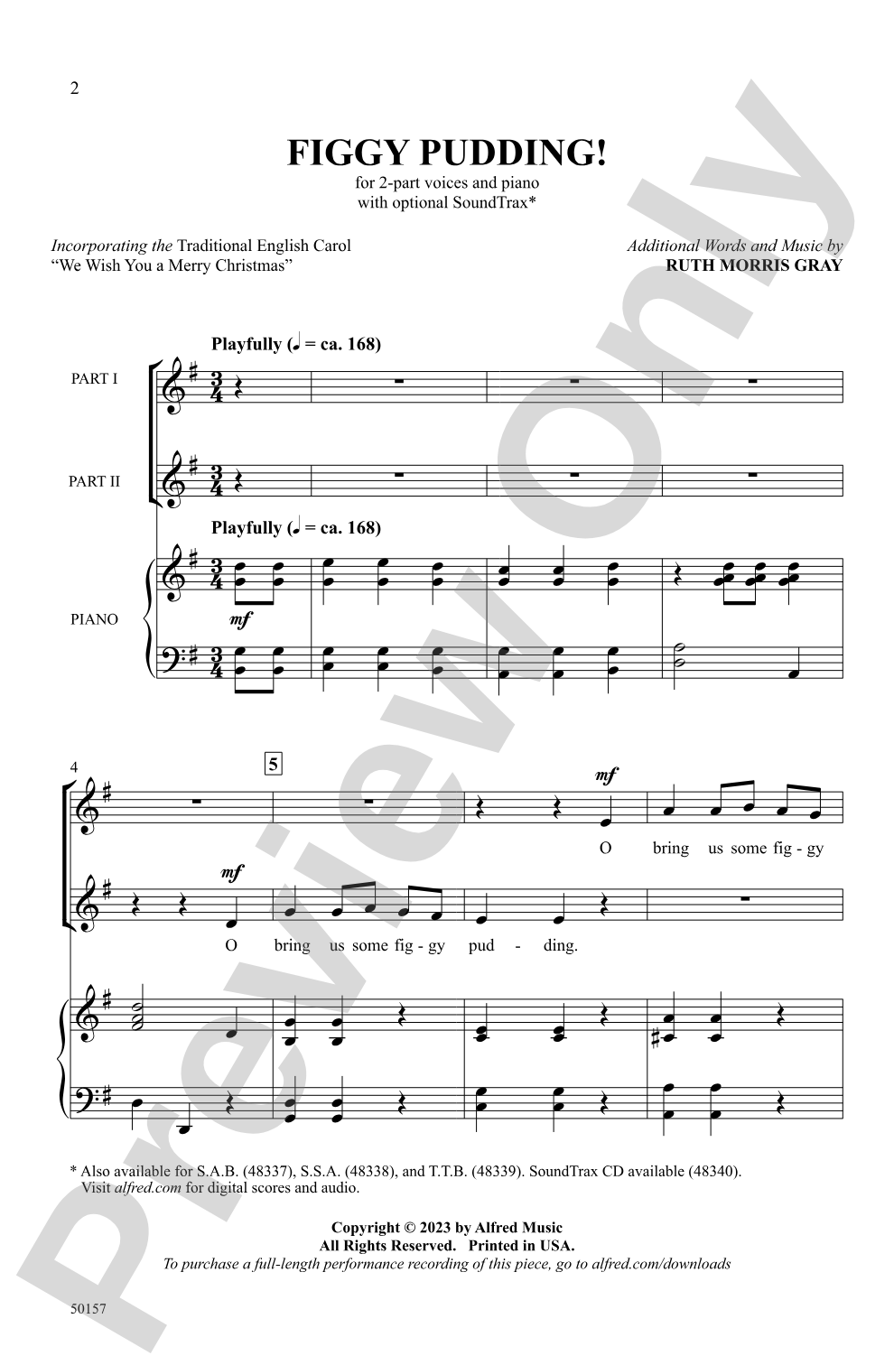 Figgy Pudding!: 2-Part Choral Octavo