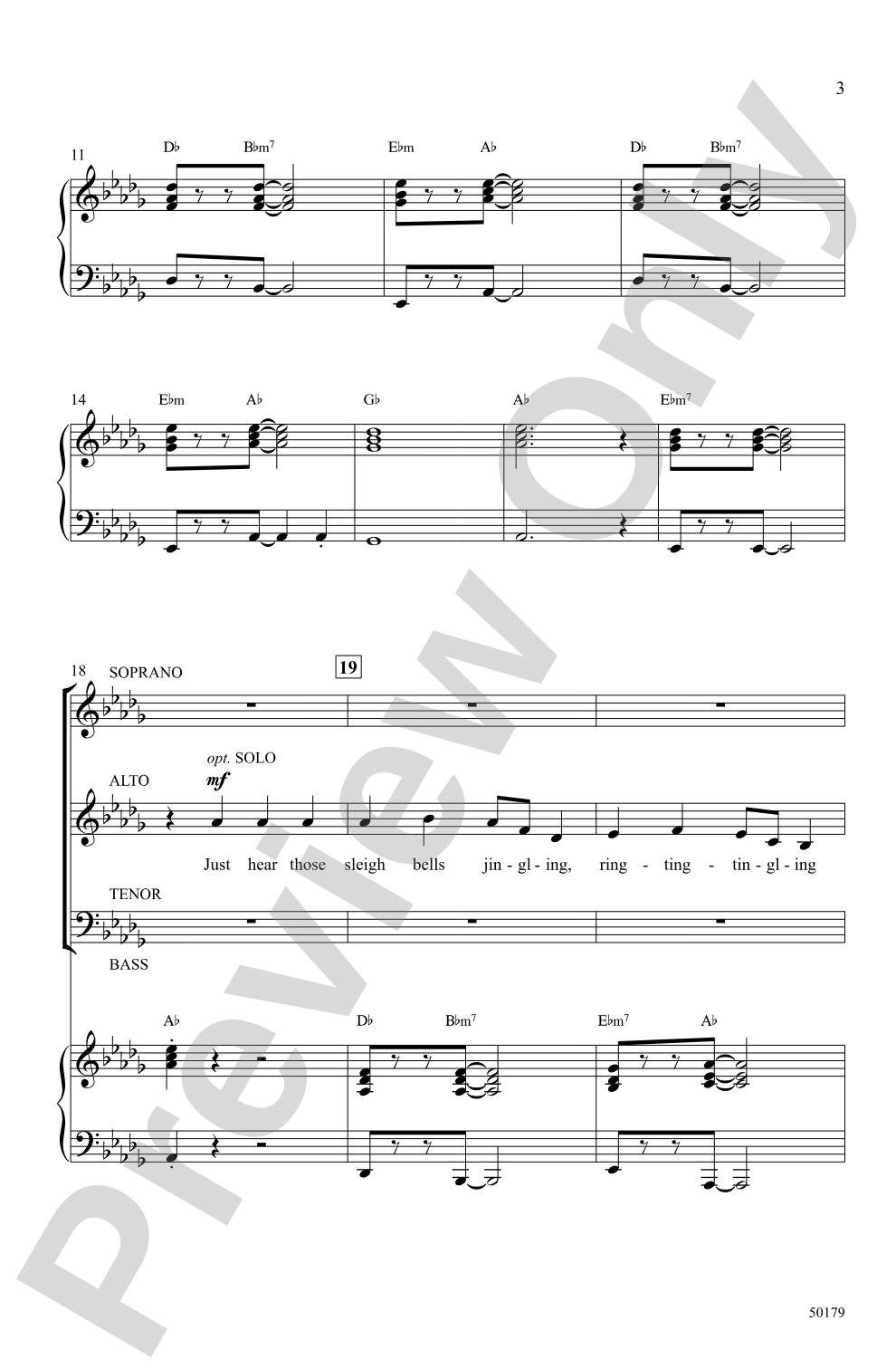 Sleigh Ride: SATB Choral Octavo