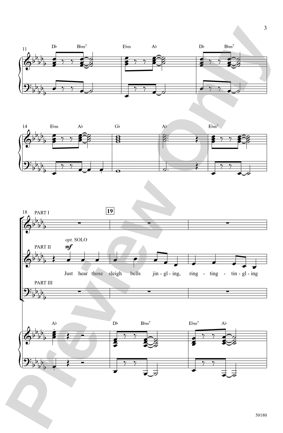 Sleigh Ride: 3-Part Mixed Choral Octavo