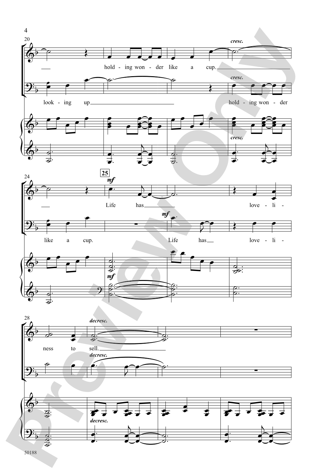 Life Has Loveliness: 3-Part Mixed Choral Octavo