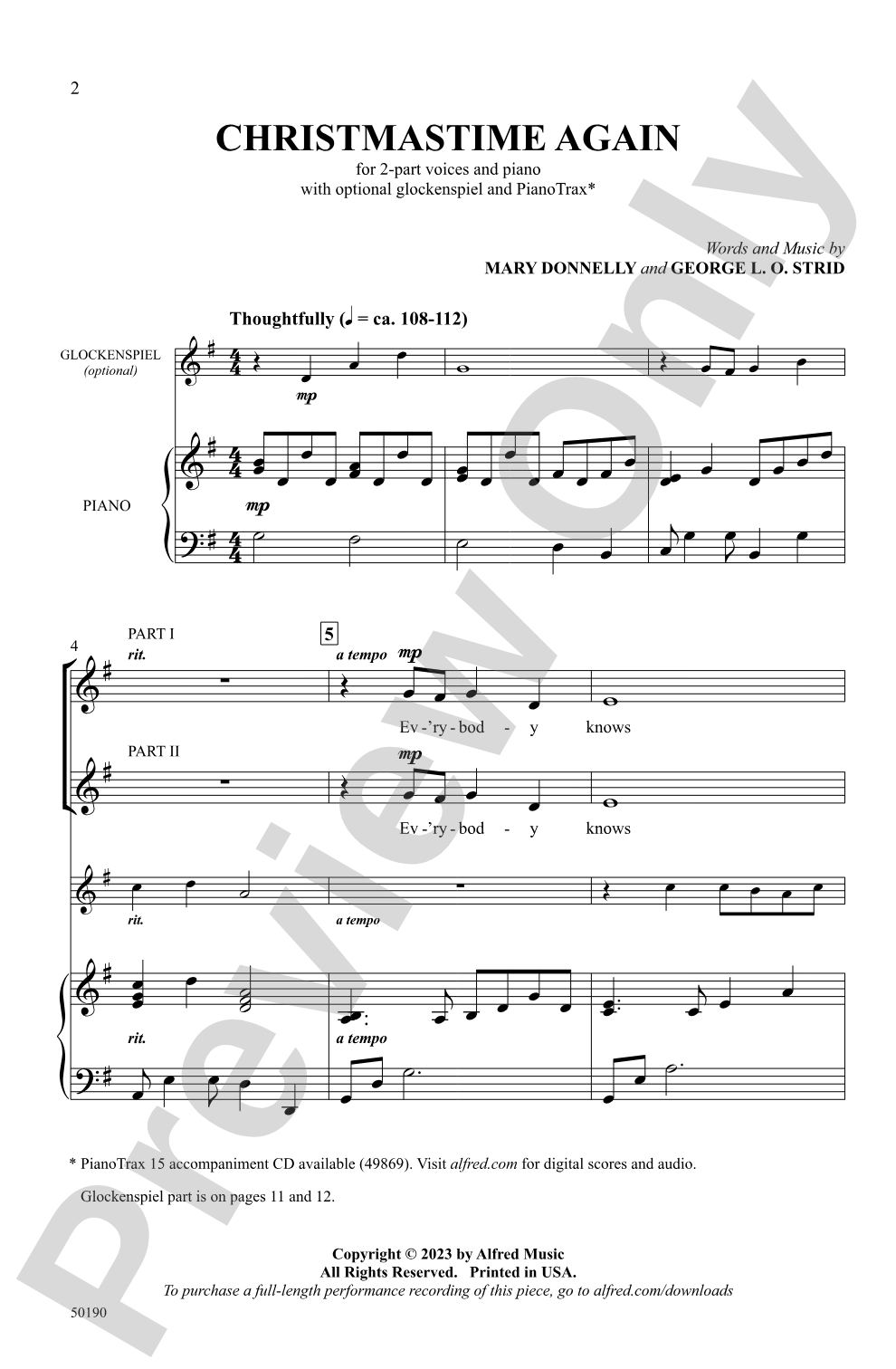 Christmastime Again: 2-Part Choral Octavo
