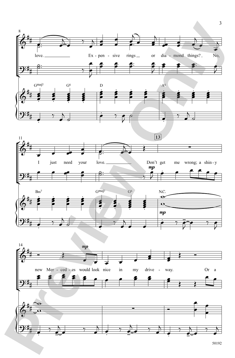 Ribbons and Bows: SATB Choral Octavo