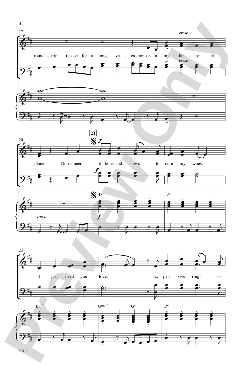 Ribbons and Bows: SATB Choral Octavo