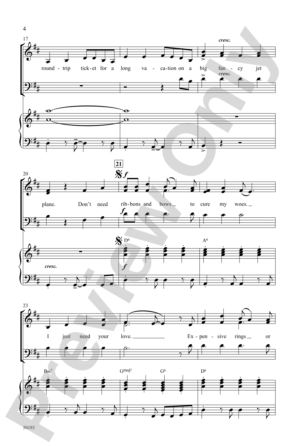 Ribbons and Bows: 3-Part Mixed Choral Octavo