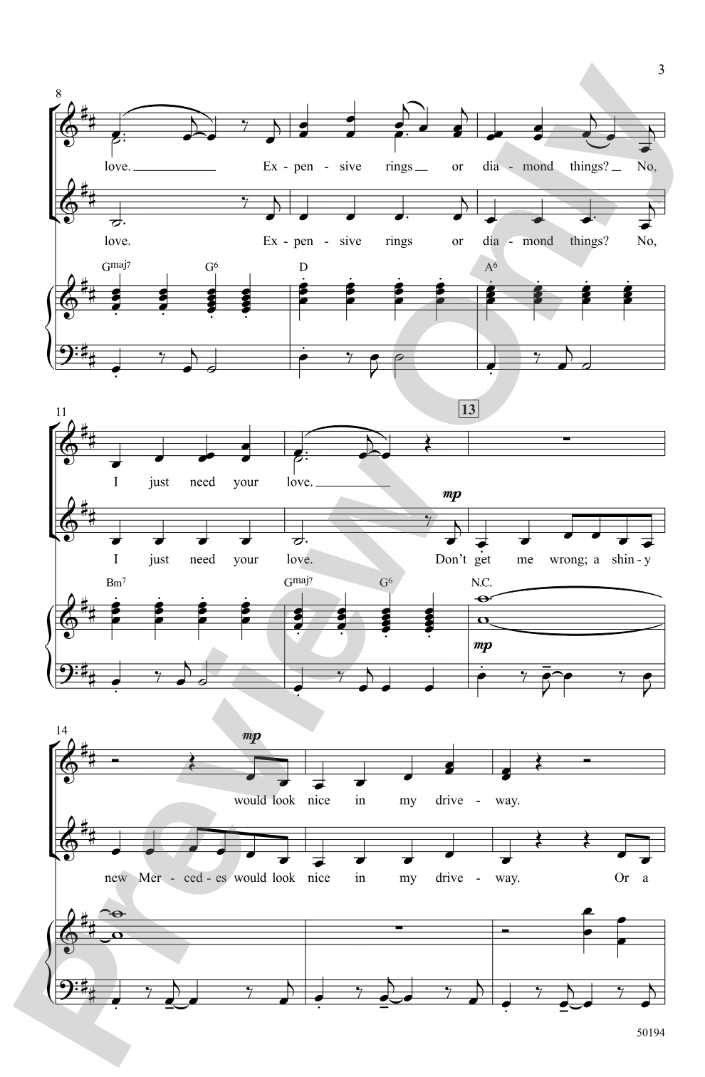 Ribbons and Bows: SSA Choral Octavo