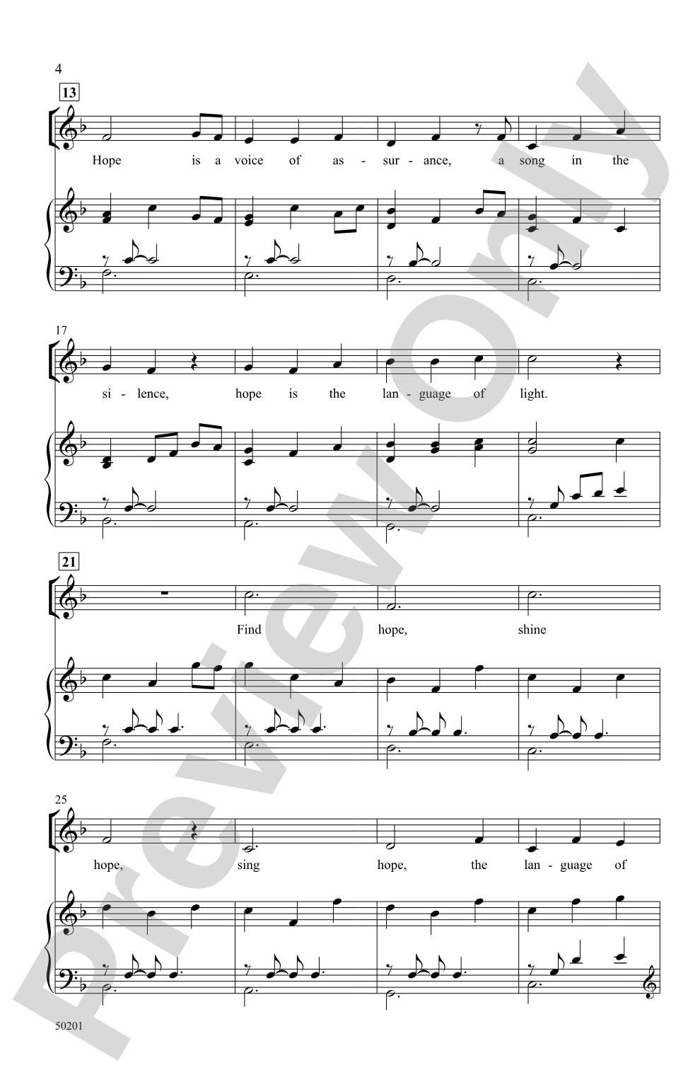 Canon of Hope: 2-Part Choral Octavo
