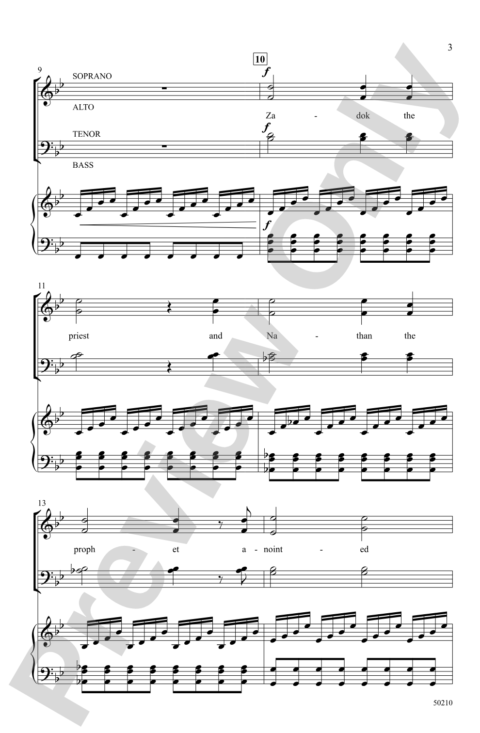 Zadok the Priest: SATB Choral Octavo