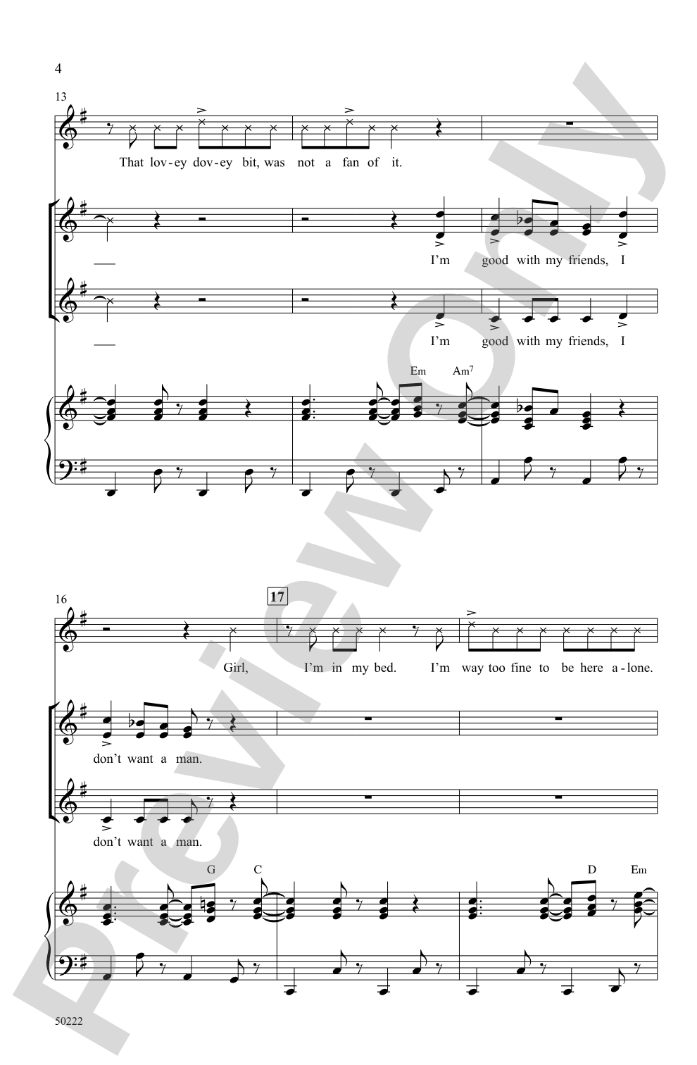 2 Be Loved: SSA Choral Octavo