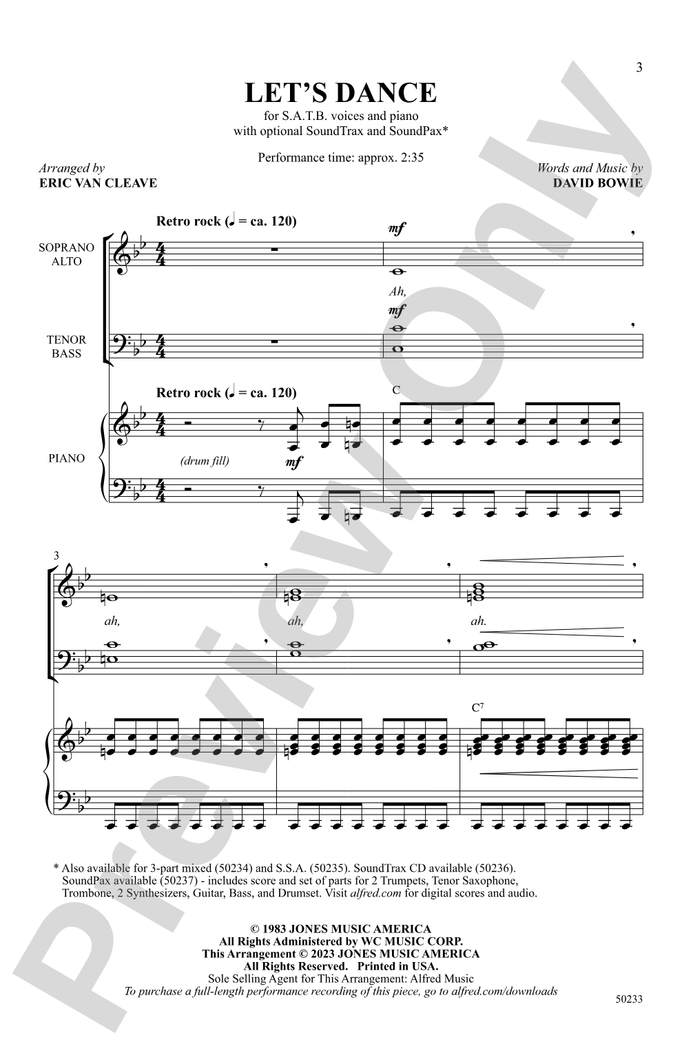 Let's Dance: SATB Choral Octavo
