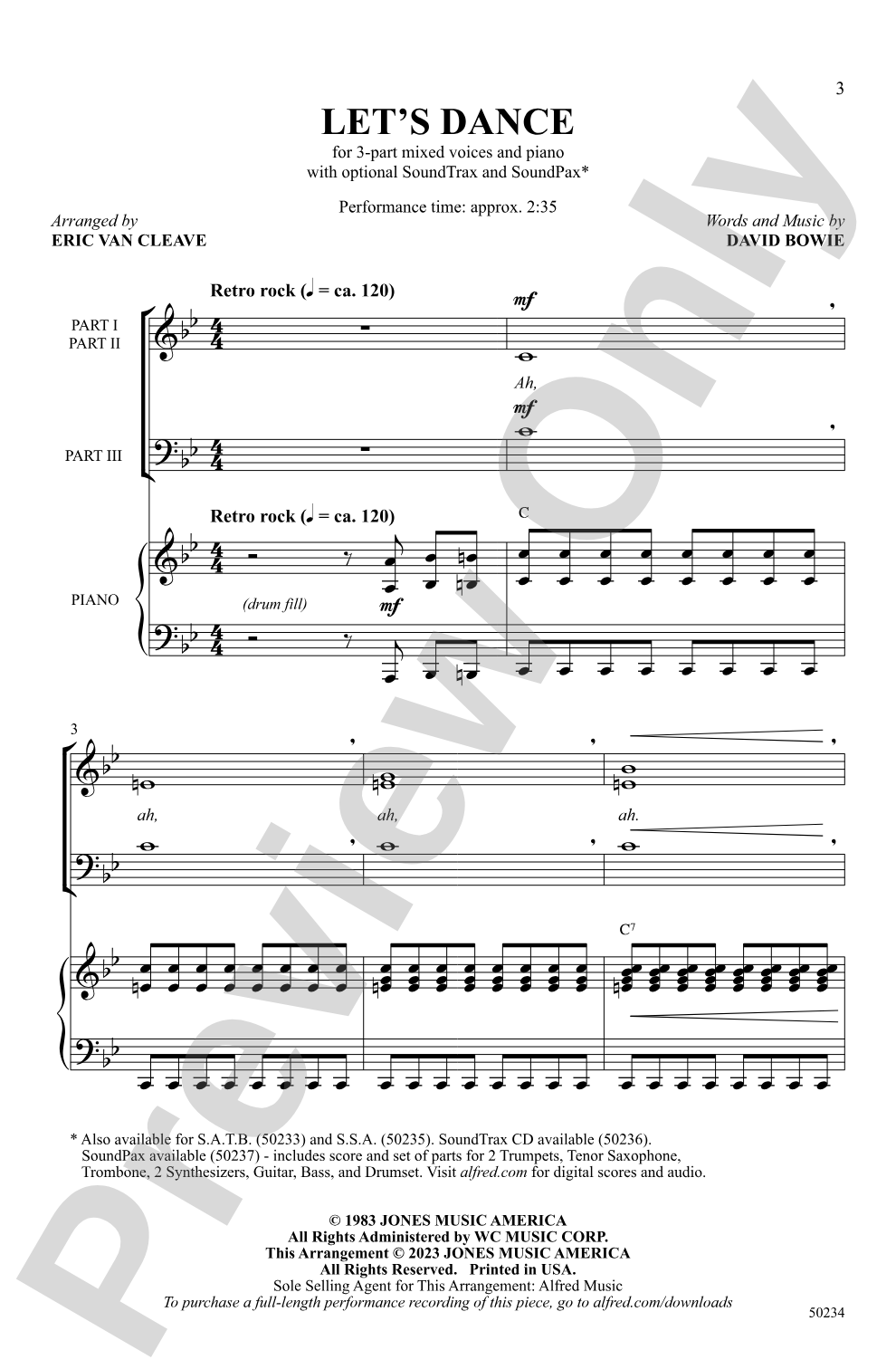 Let's Dance: 3-Part Mixed Choral Octavo