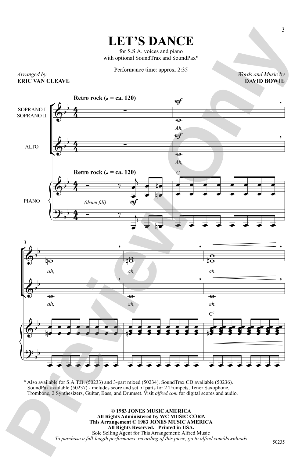 Let's Dance: SSA Choral Octavo