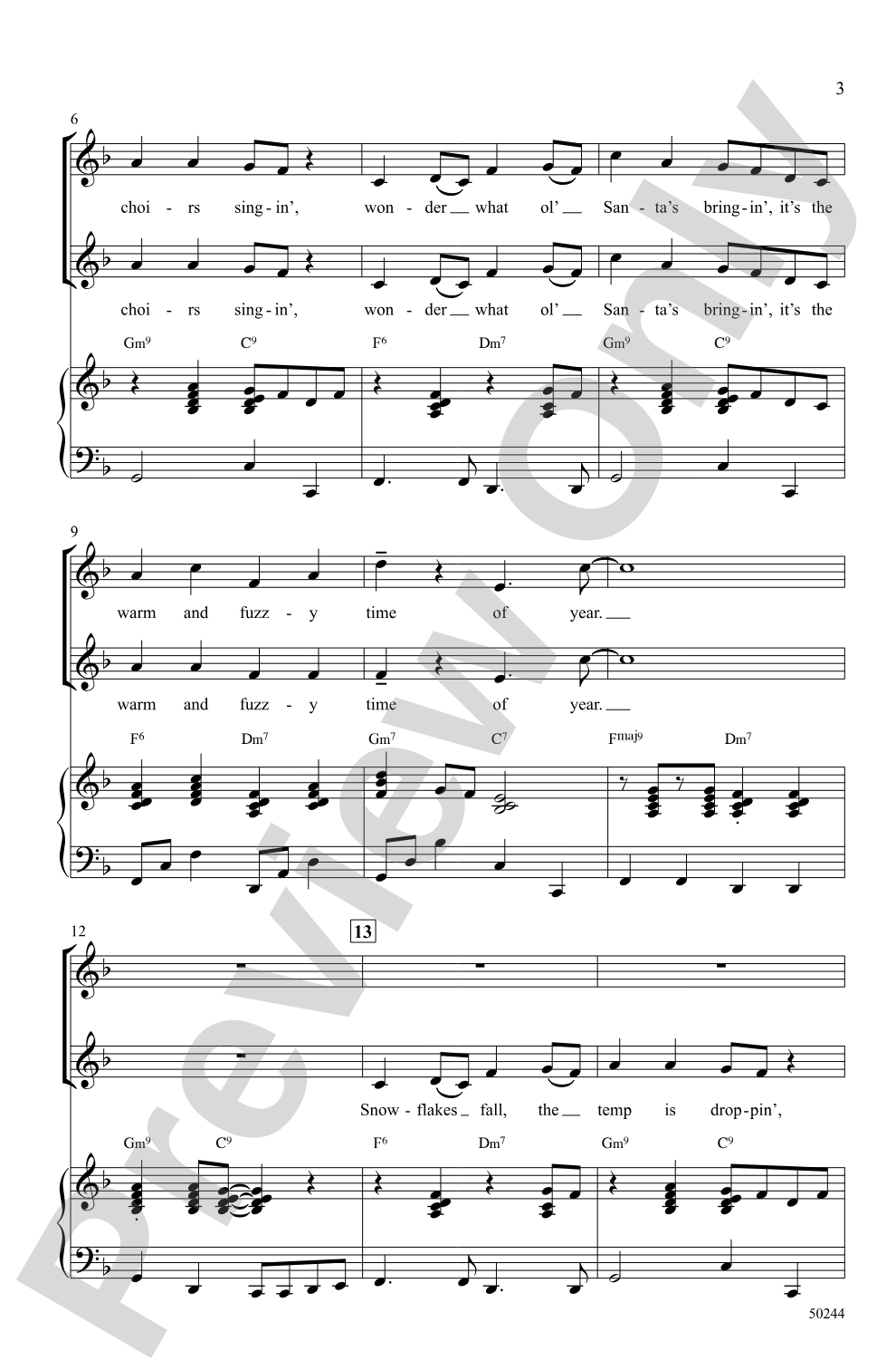 Warm and Fuzzy: 2-Part Choral Octavo