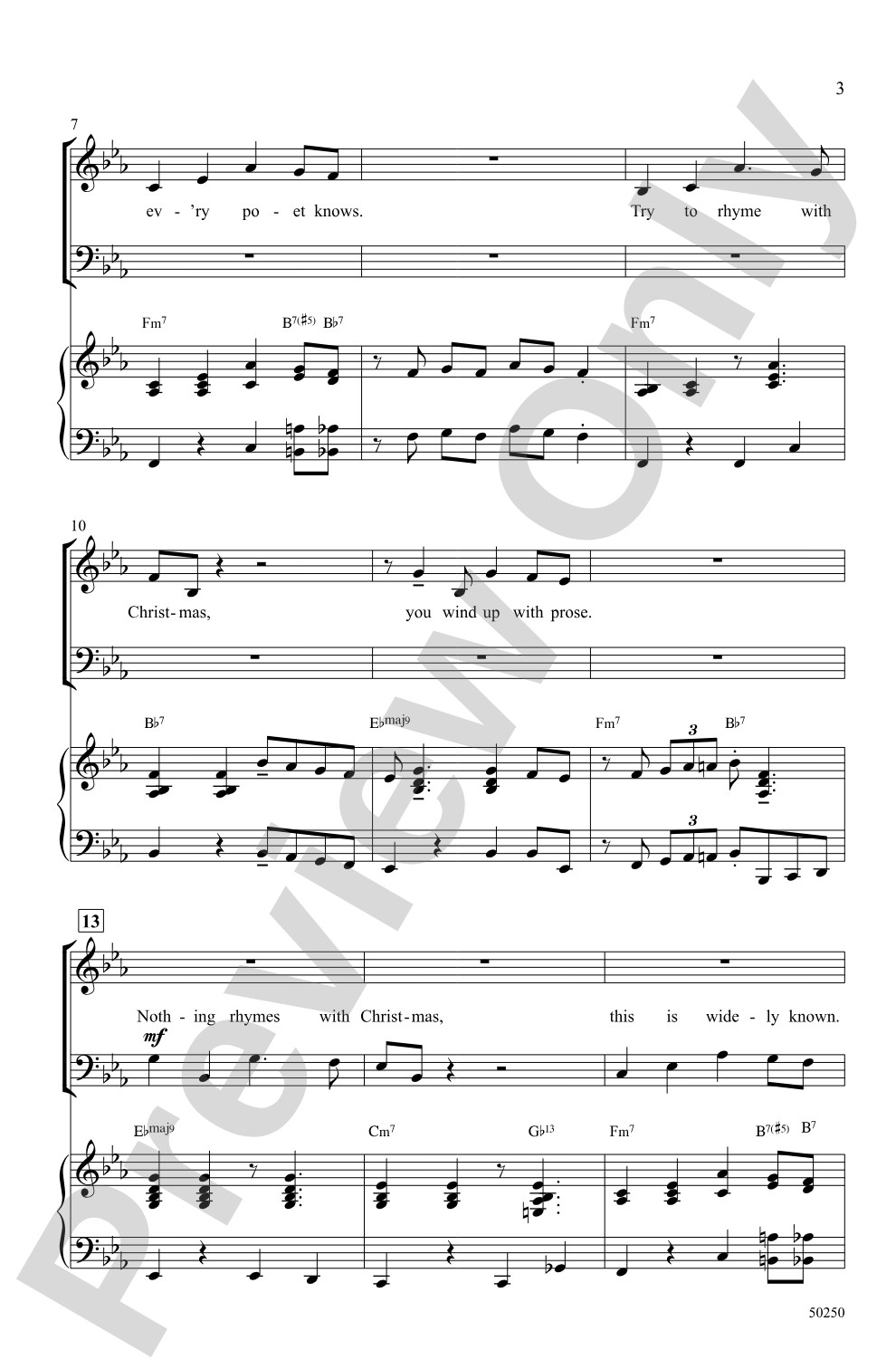 Nothing Rhymes with Christmas: SATB Choral Octavo
