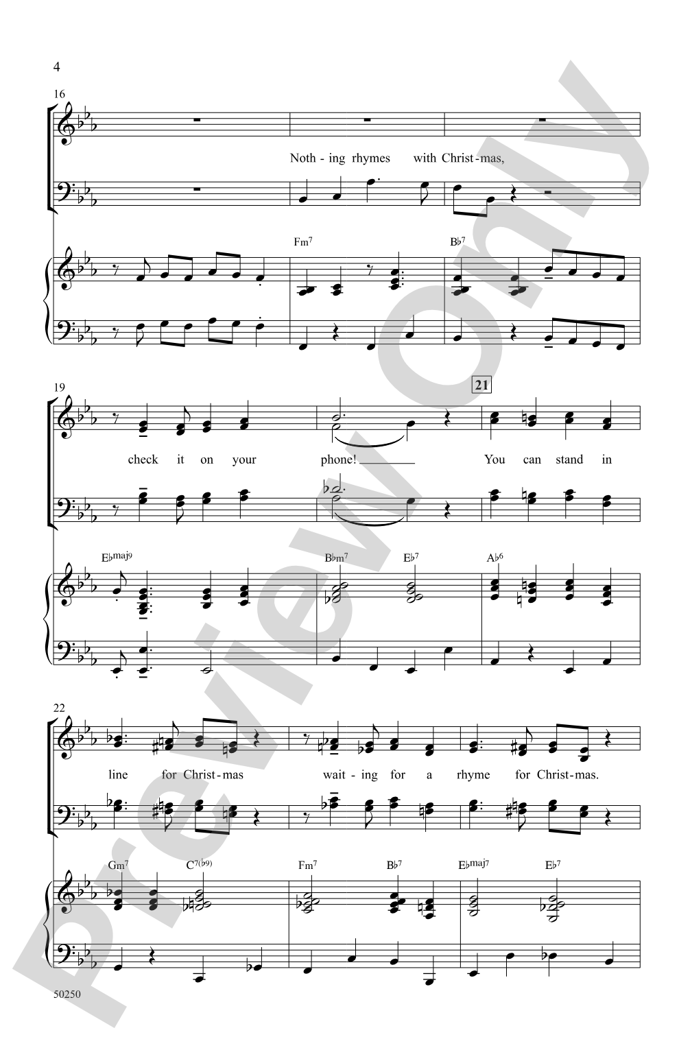 Nothing Rhymes with Christmas: SATB Choral Octavo