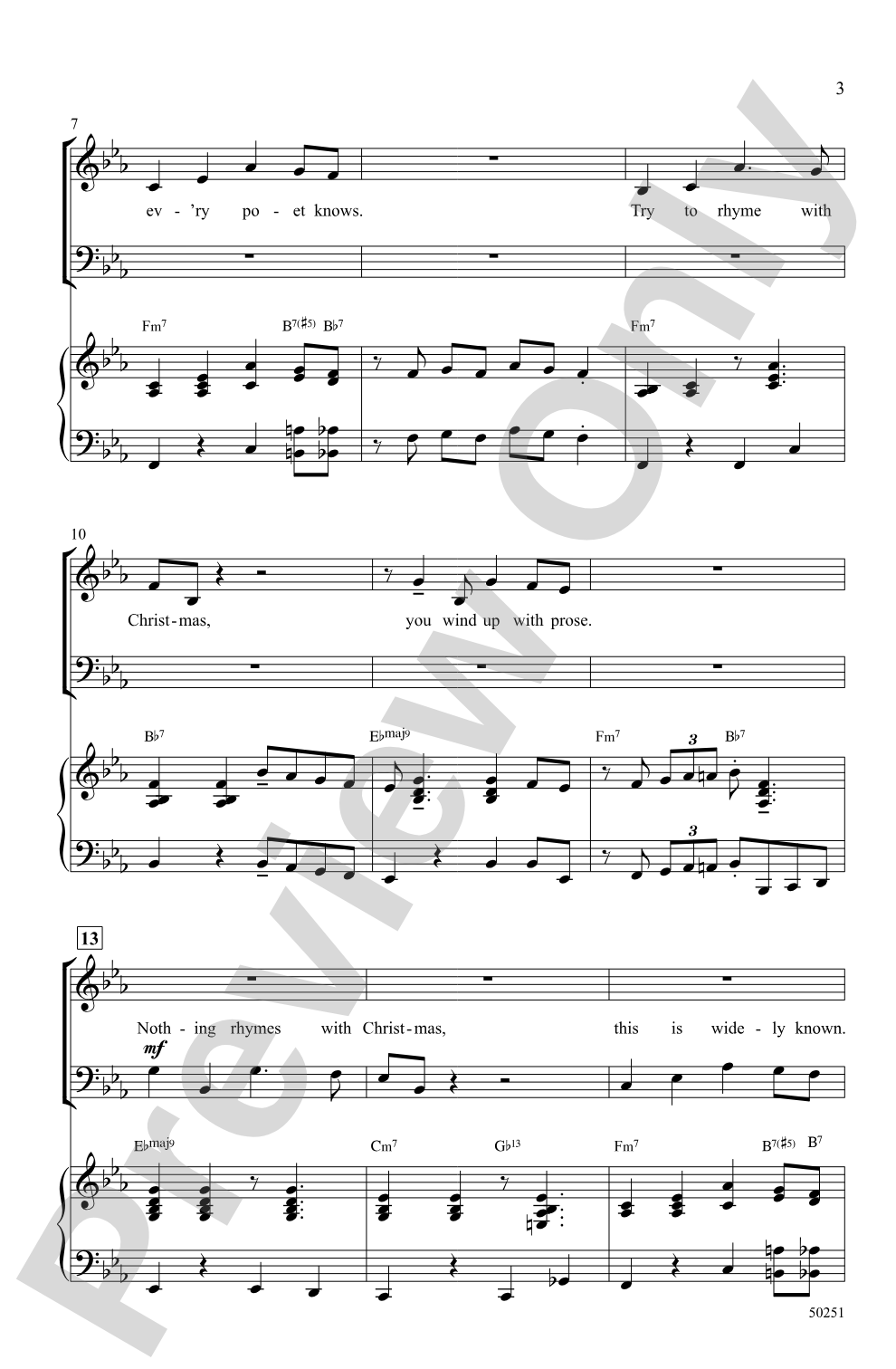 Nothing Rhymes with Christmas: SAB Choral Octavo