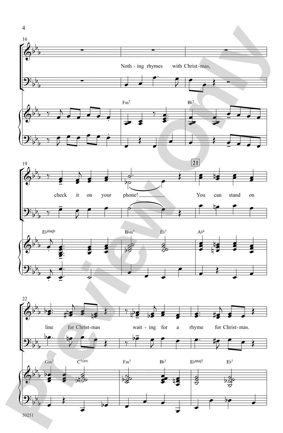Nothing Rhymes with Christmas: SAB Choral Octavo