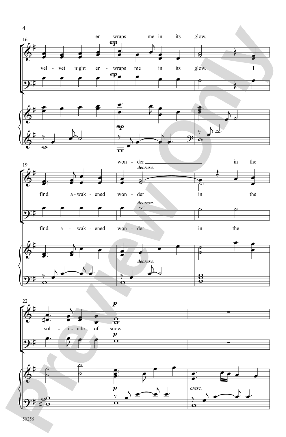 The Solitude of Snow: 3-Part Mixed Choral Octavo