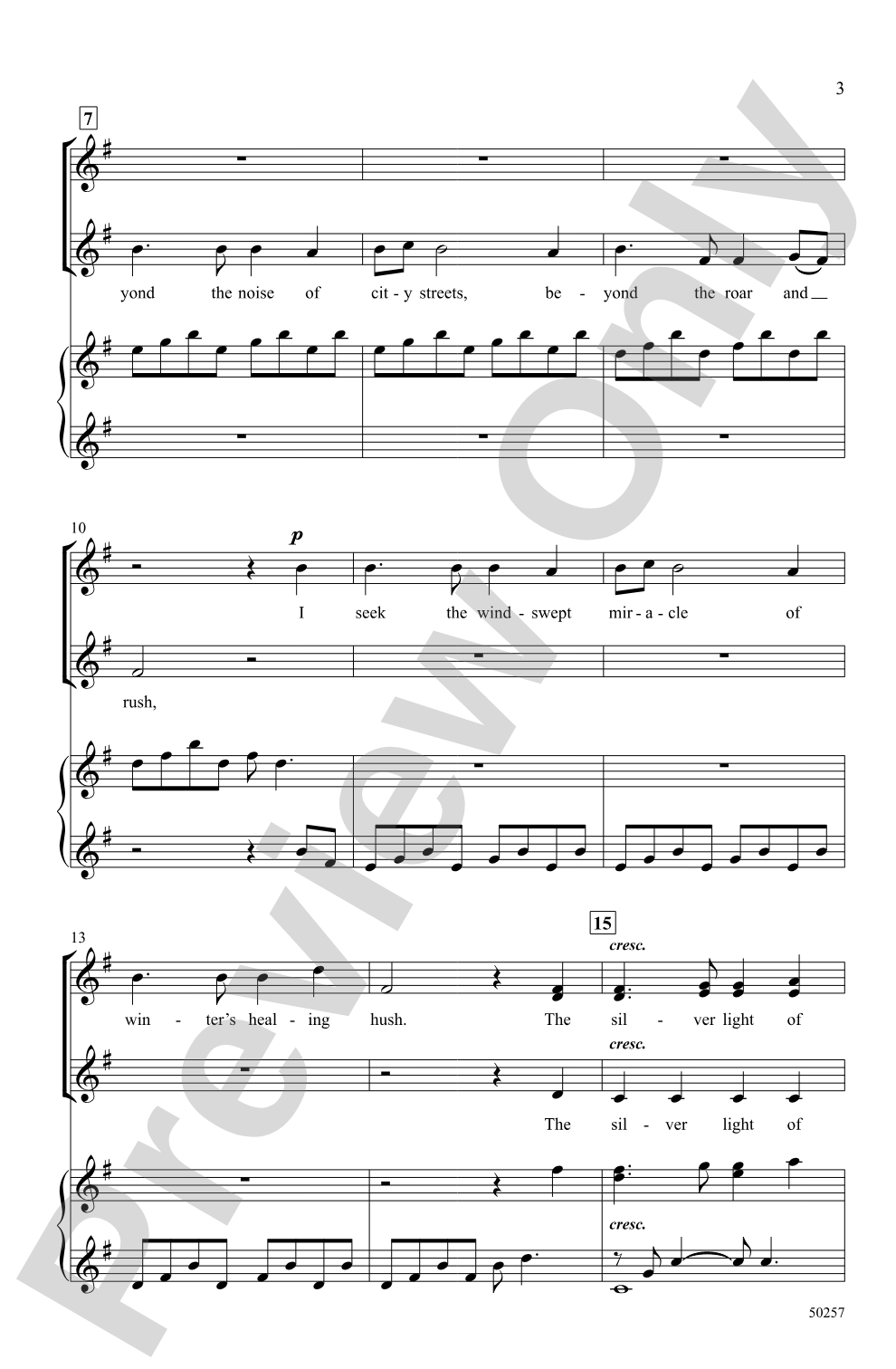 The Solitude of Snow: SSA Choral Octavo