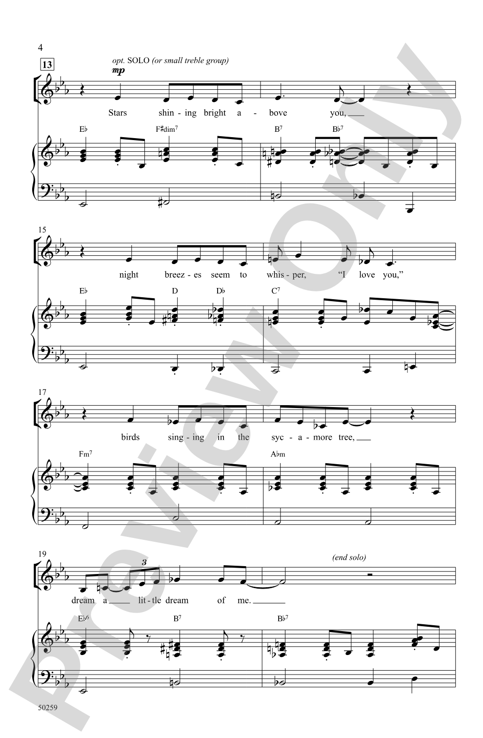 Dream a Little Dream of Me: SATB Choral Octavo