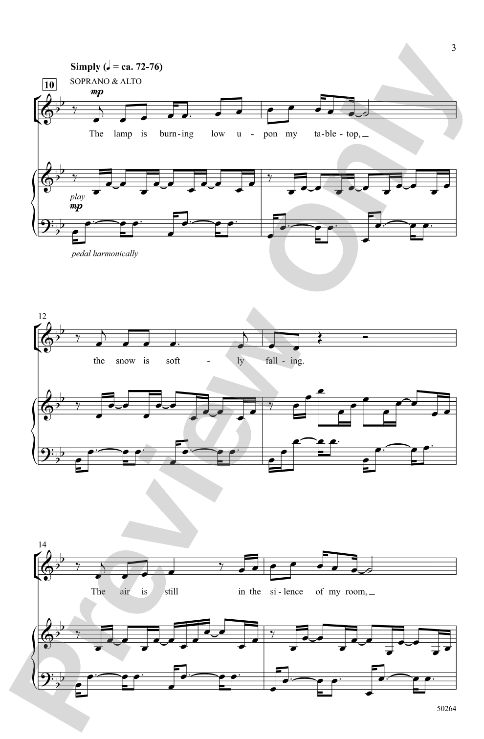 Song for a Winter's Night: SATB Choral Octavo