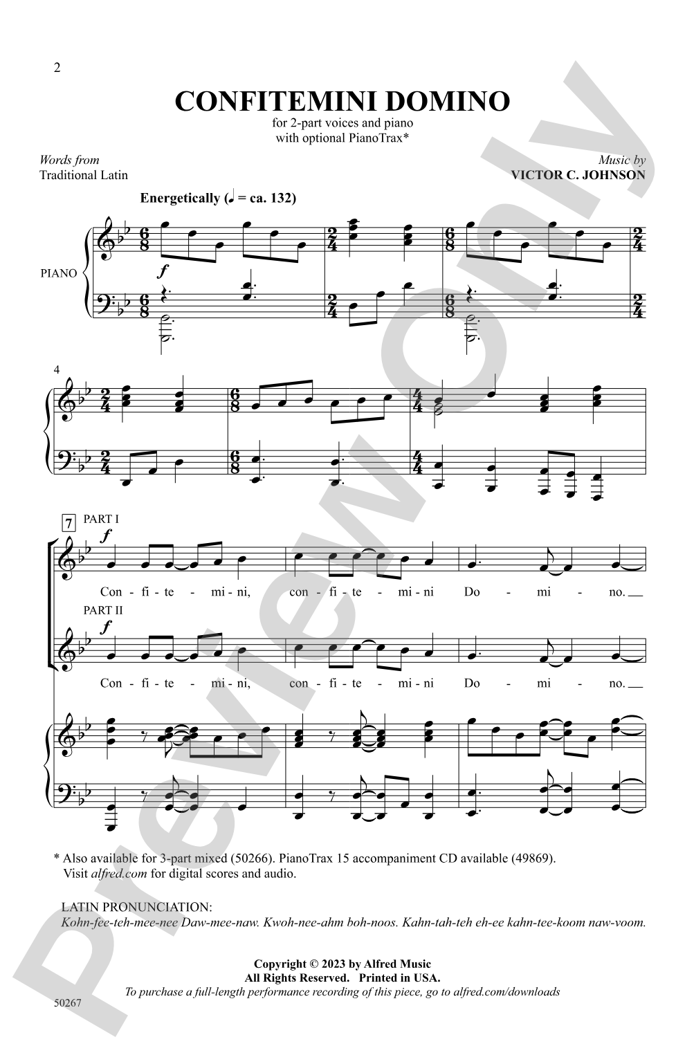 Confitemini Domino: 2-Part Choral Octavo