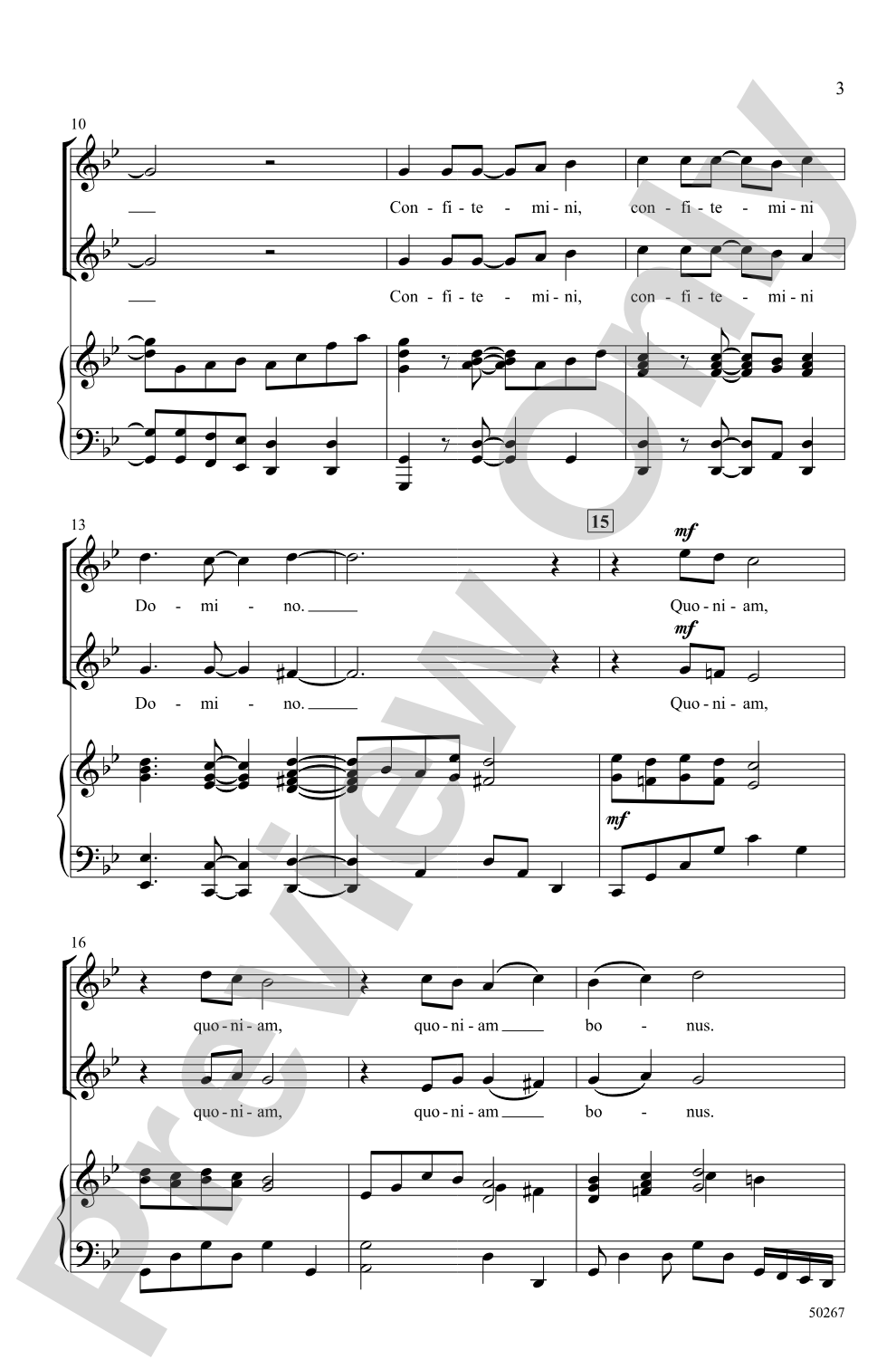 Confitemini Domino: 2-Part Choral Octavo