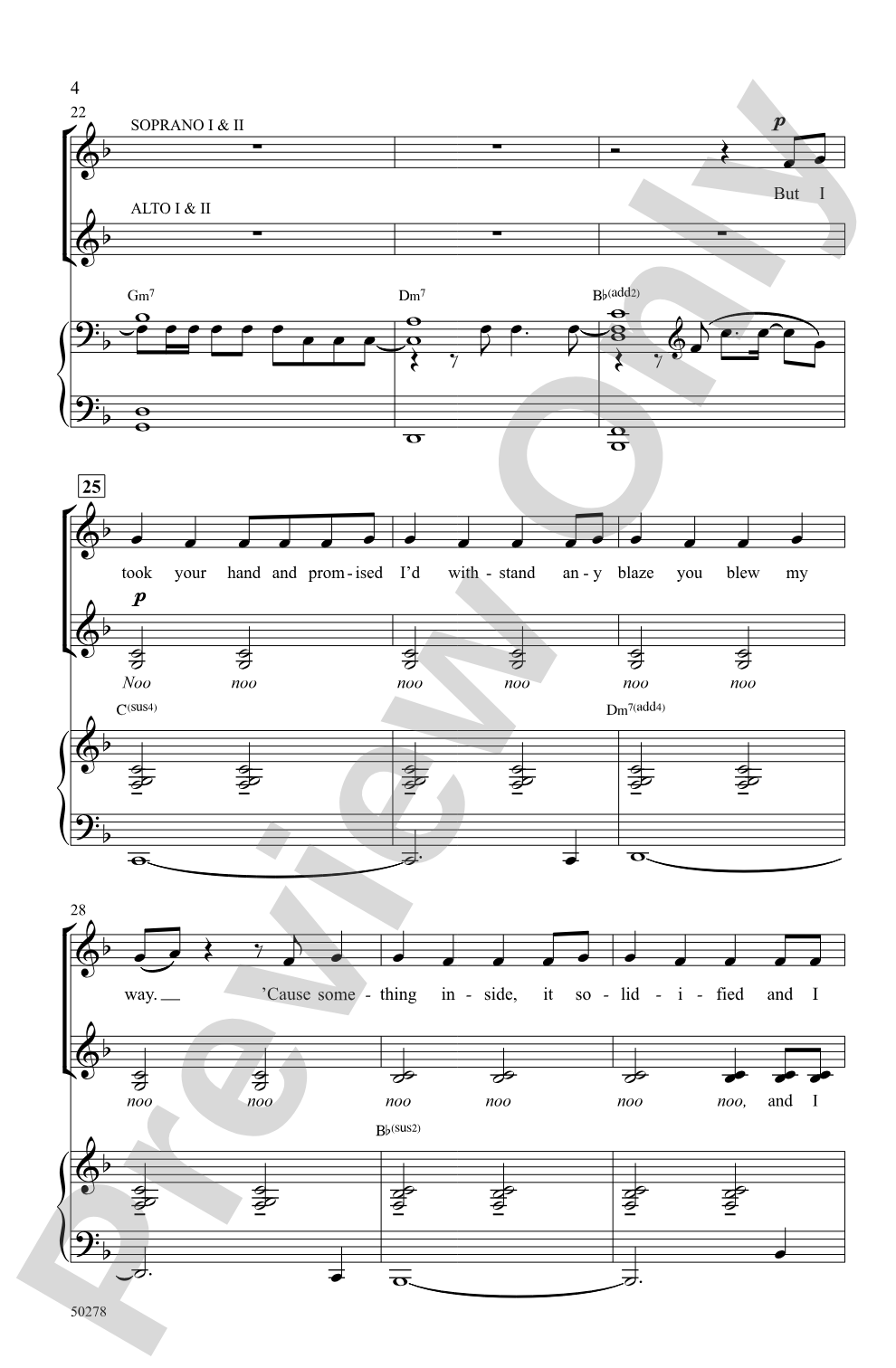 Heart of Stone: SSAA Choral Octavo