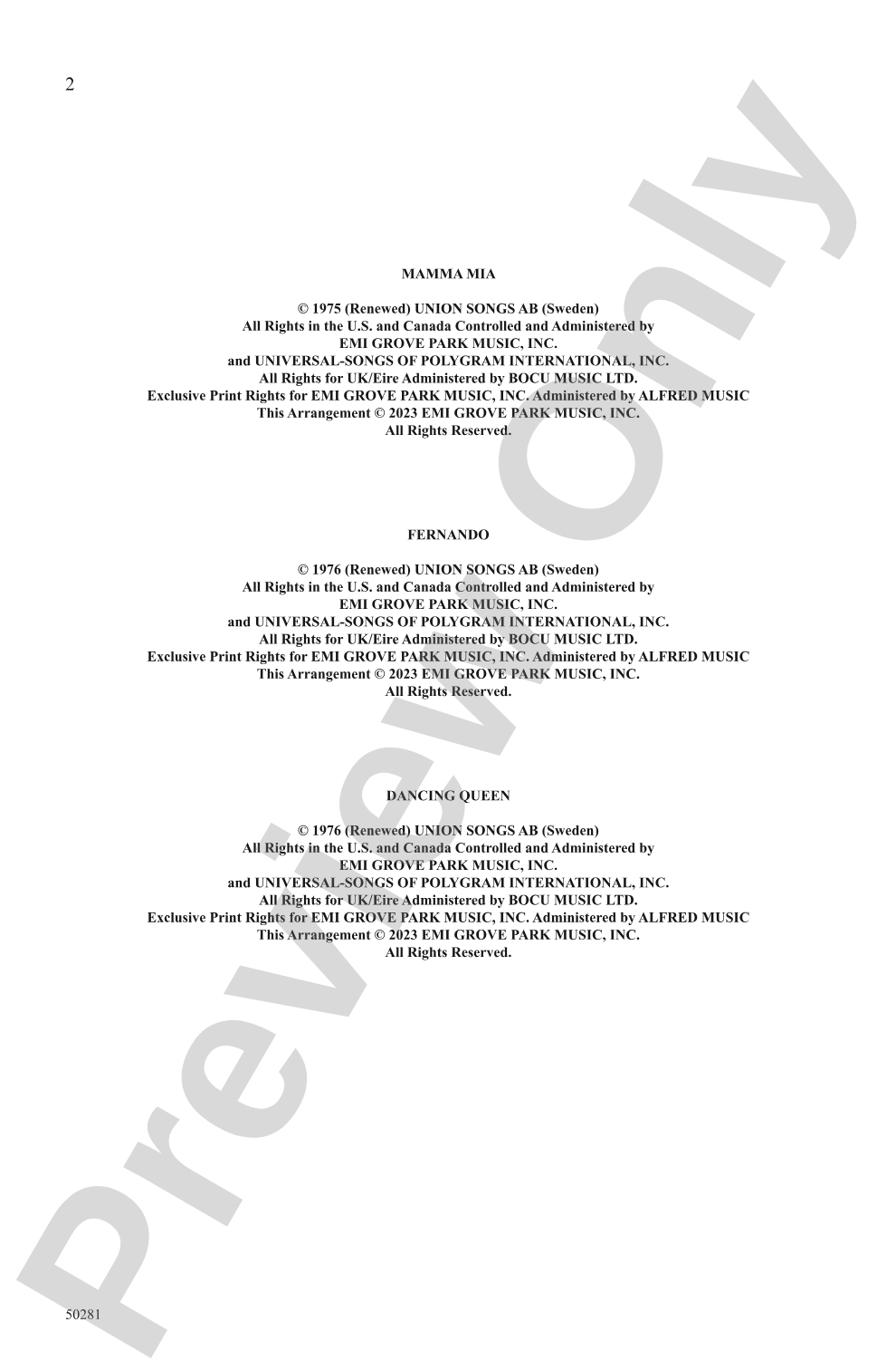 ABBA Gold: 3-Part Mixed Choral Octavo