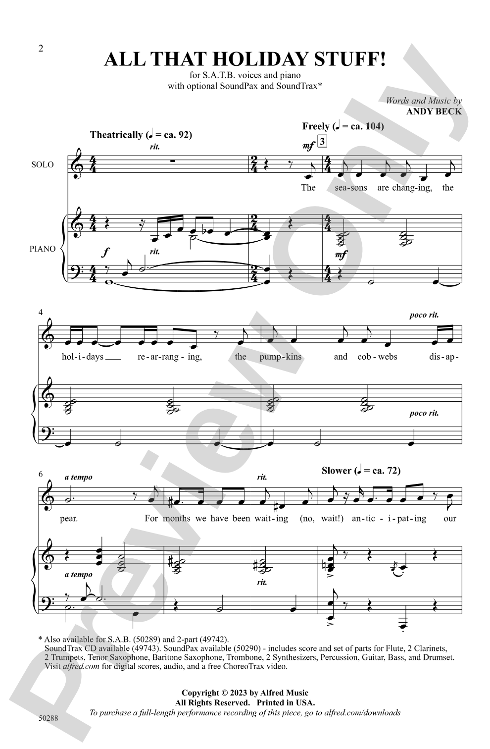 All That Holiday Stuff!: SATB Choral Octavo