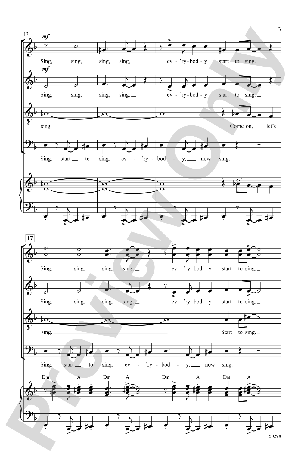 Sing, Sing, Sing: SATB Choral Octavo