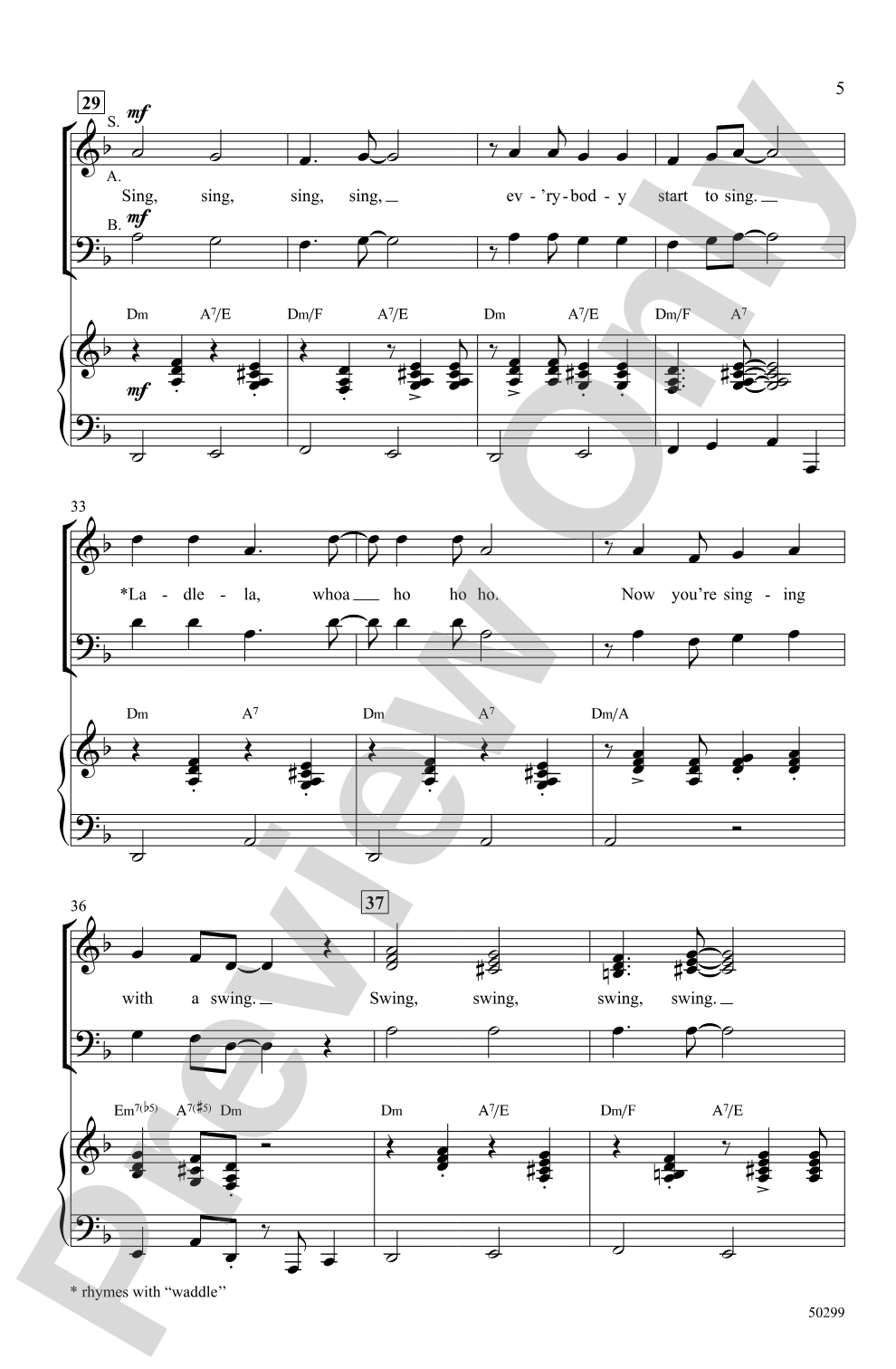 Sing, Sing, Sing: SSAB Choral Octavo