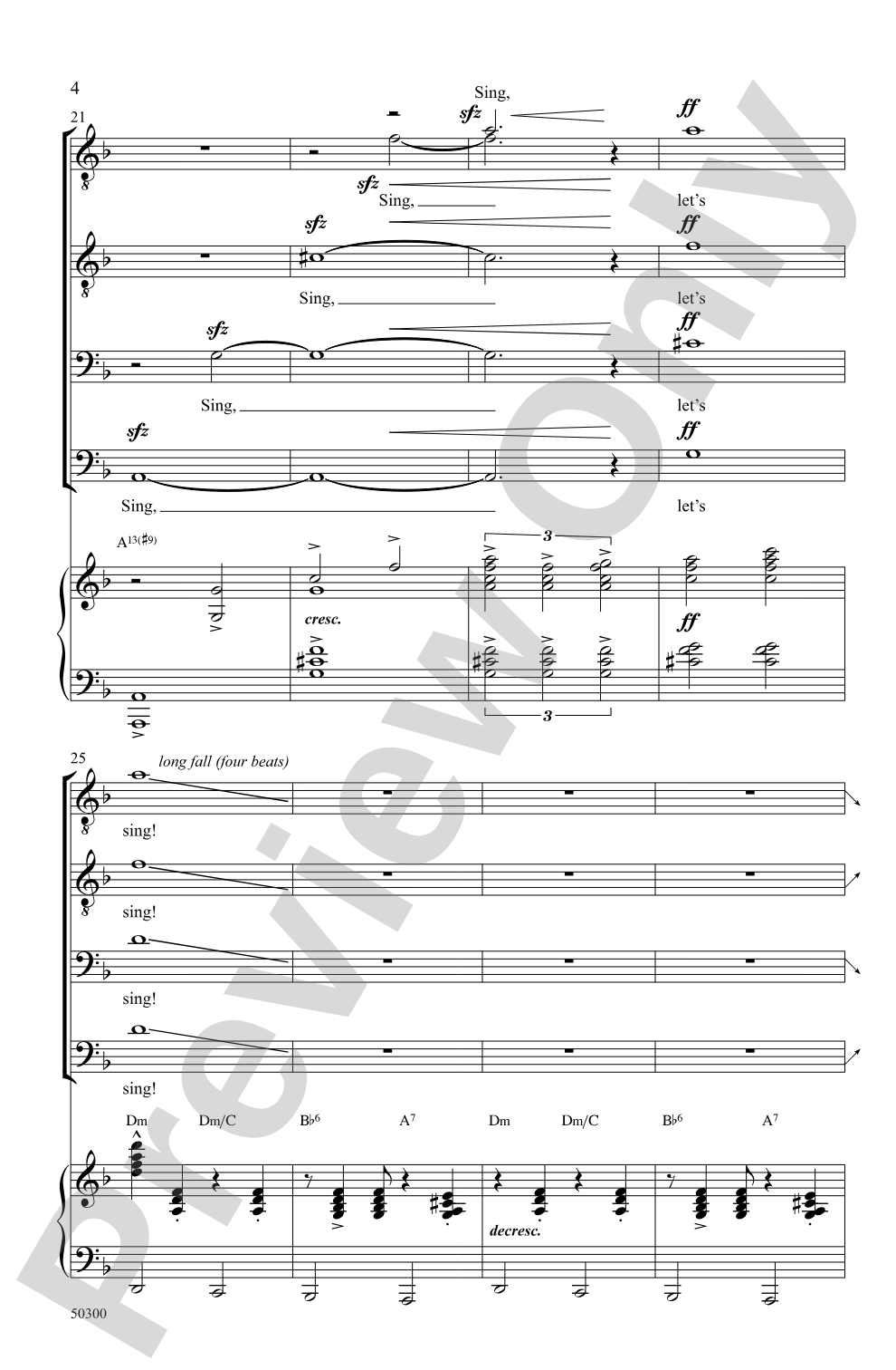 Sing, Sing, Sing: TTBB Choral Octavo