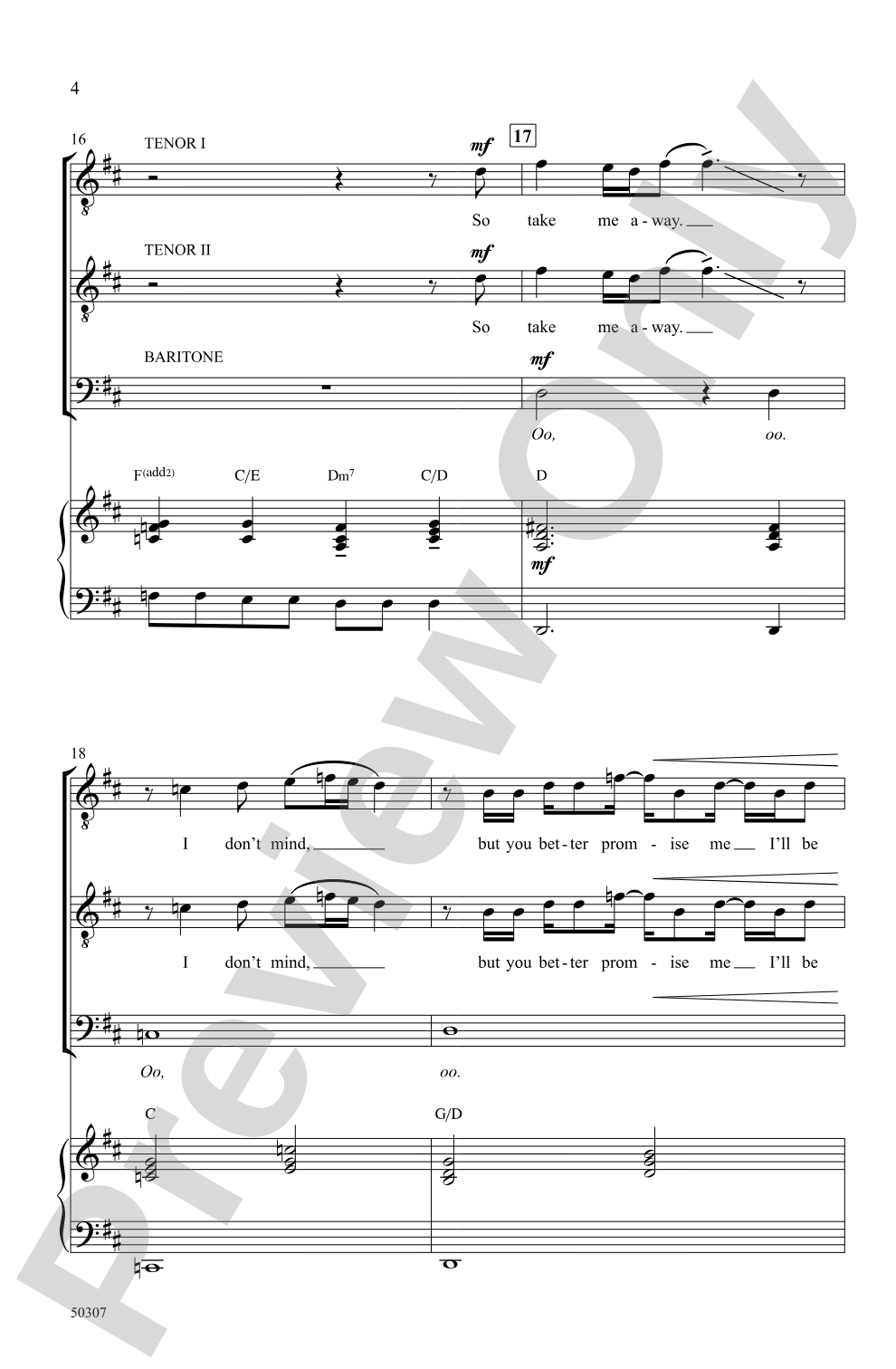Back in Time: TTB Choral Octavo
