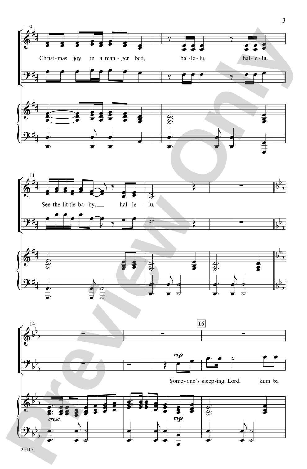 Christmas Kum Ba Ya: SAB Choral Octavo