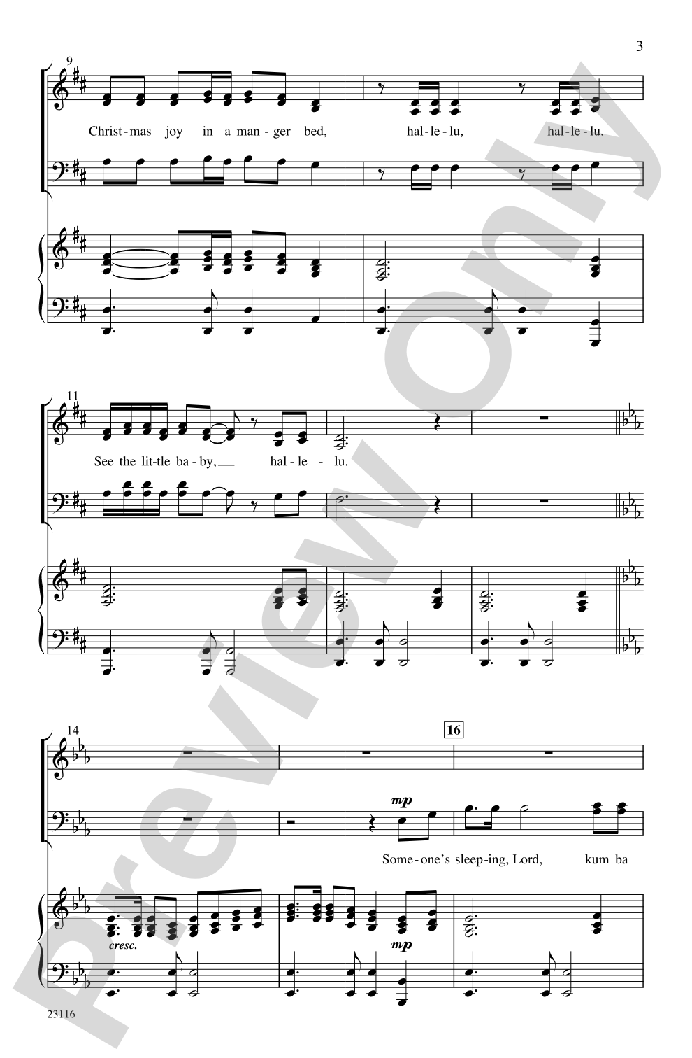 Christmas Kum Ba Ya: SATB Choral Octavo