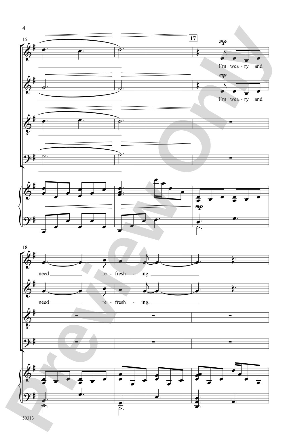 Waterfall: SATB Choral Octavo