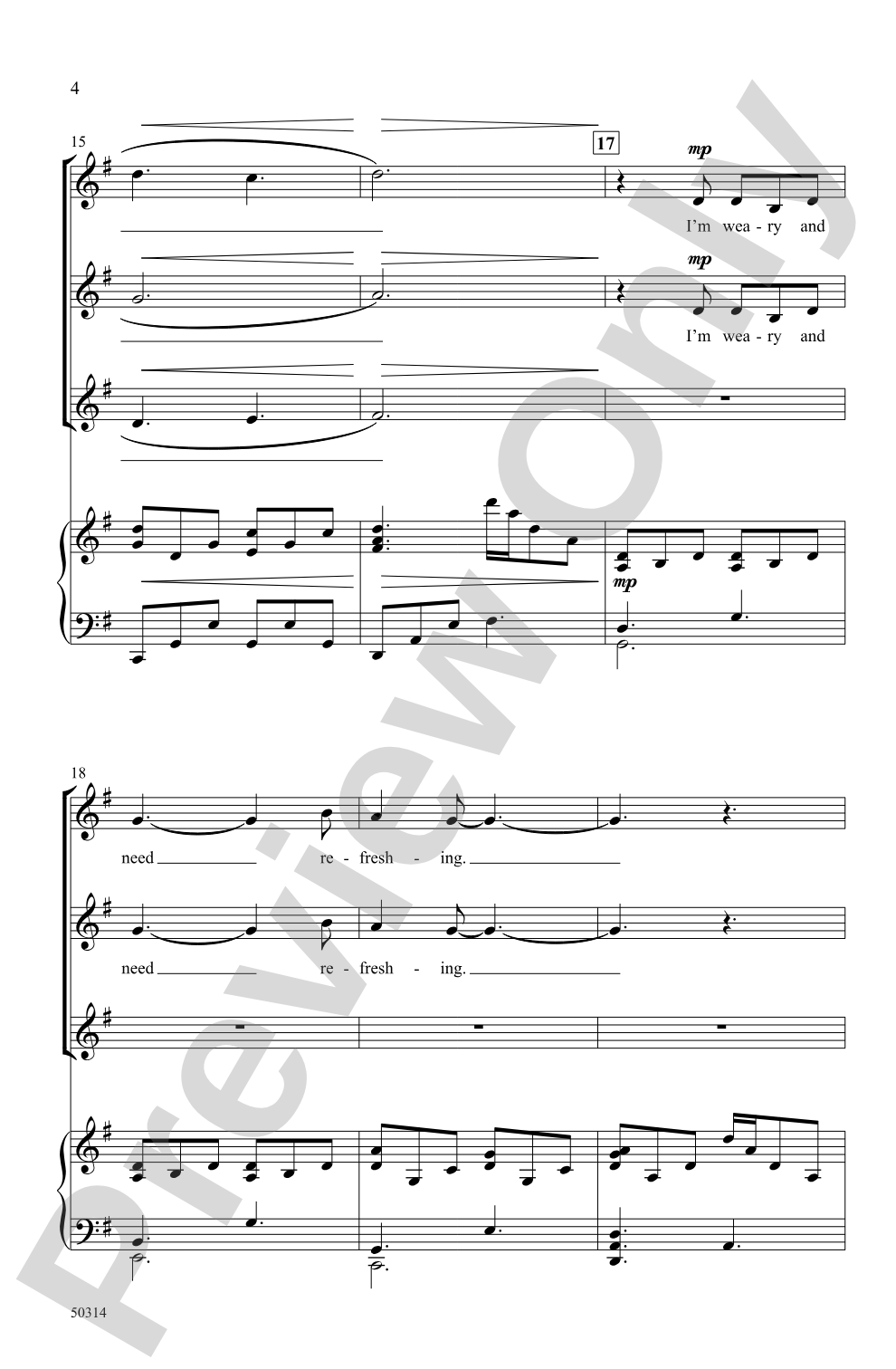 Waterfall: SSA Choral Octavo