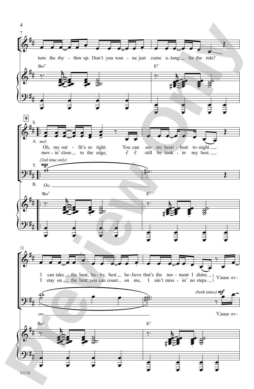 Dance the Night: SATB Choral Octavo
