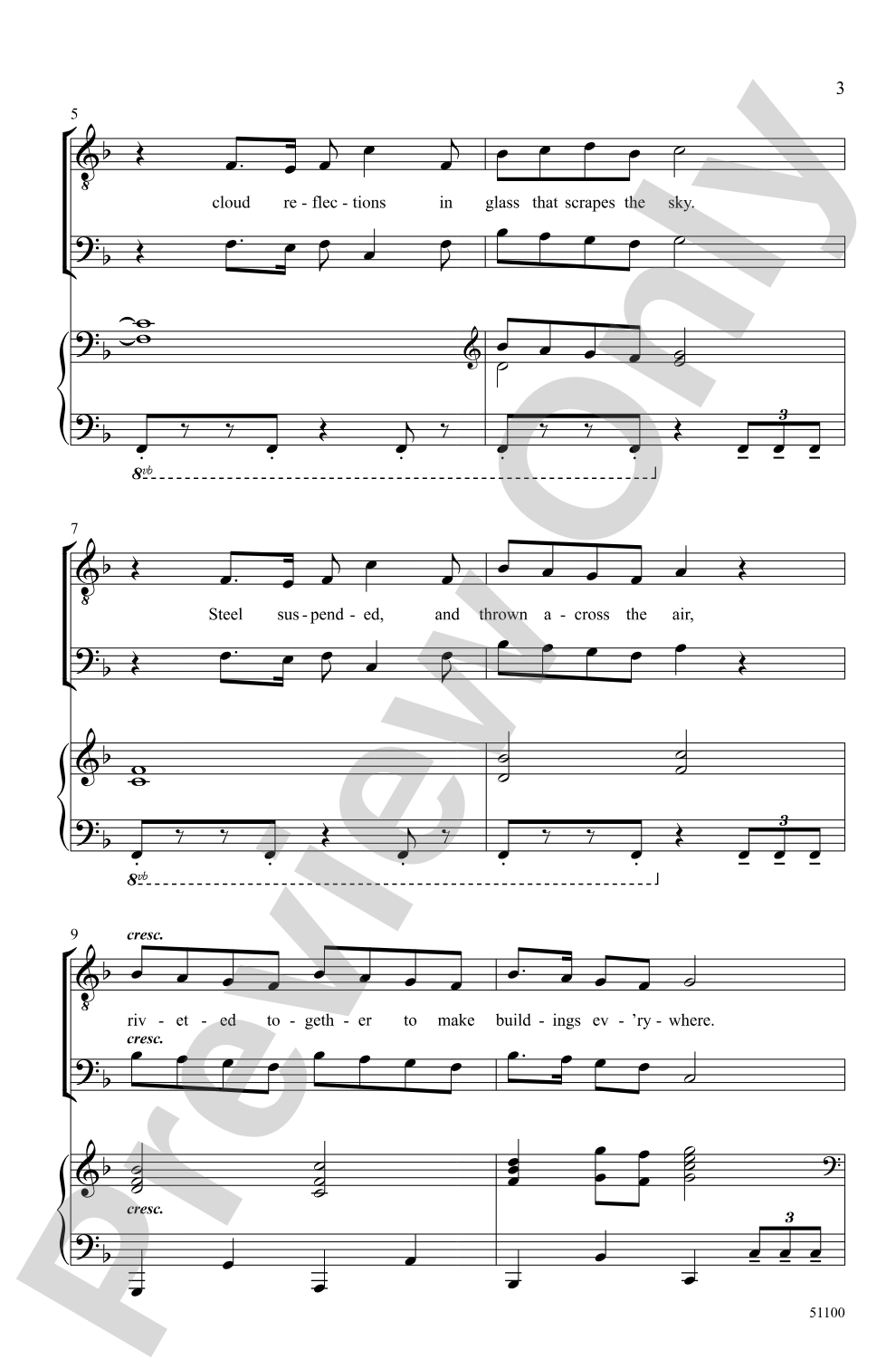 Skyline: TB Choral Octavo