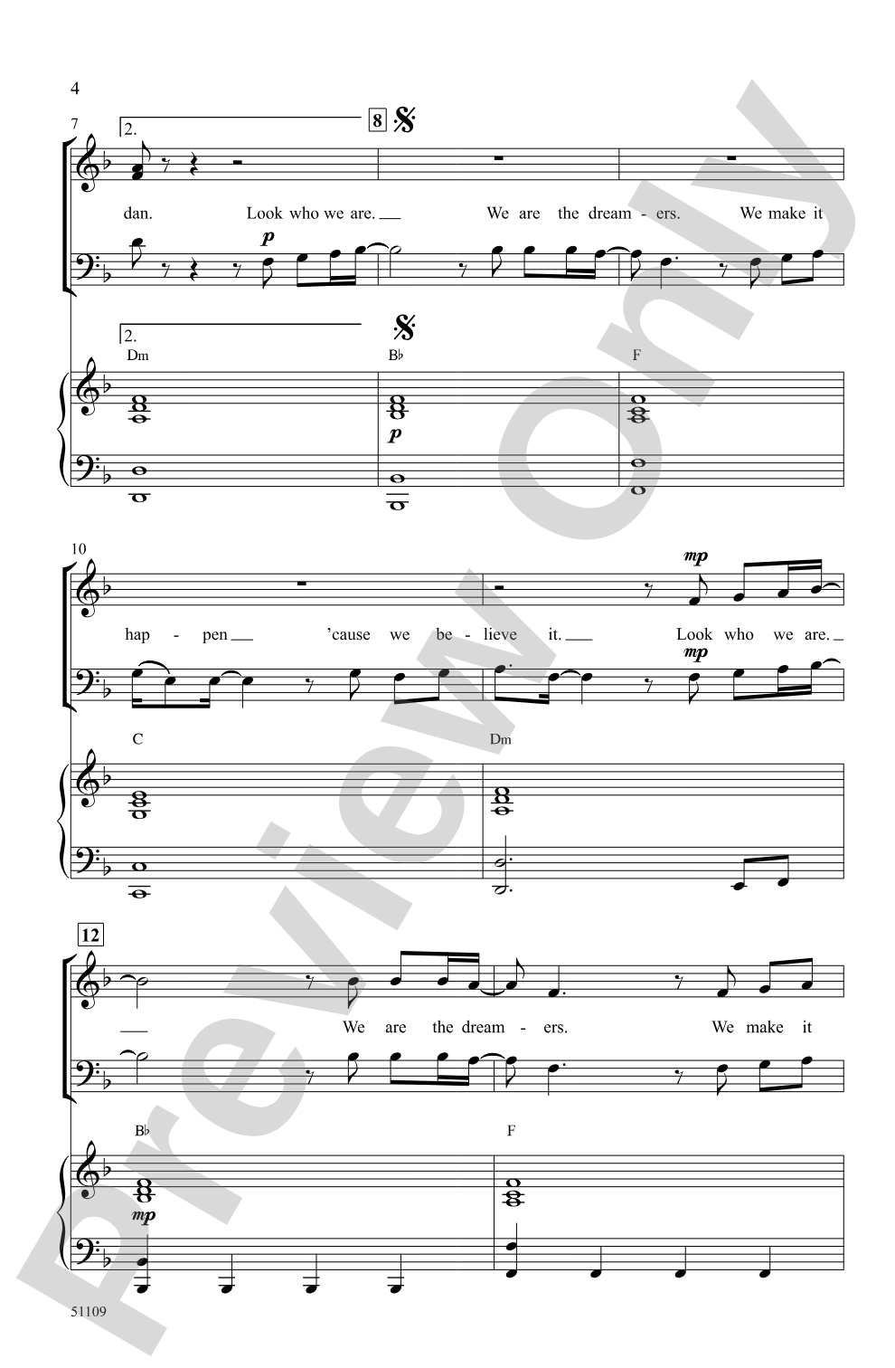 Dreamers: 3-Part Mixed Choral Octavo