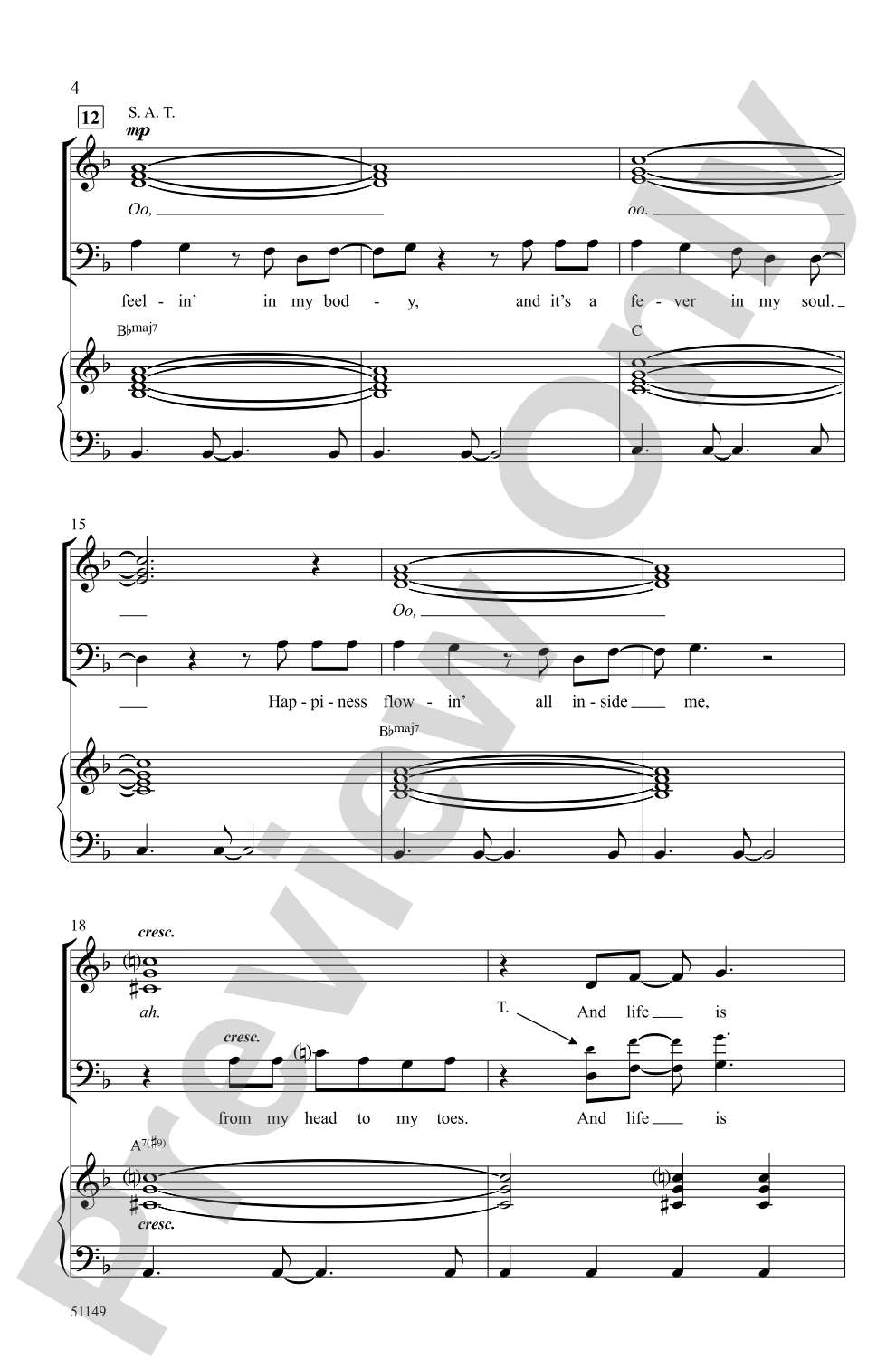 Sweet: SATB Choral Octavo